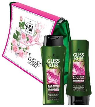 Набор подарочный Gliss Kur Bio-tech шампунь + бальзам для волос