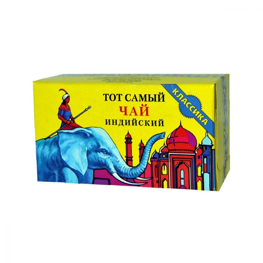 Чай Тот Самый Индийский Классика Синий Слон чёрный листовой 100 гр., картон