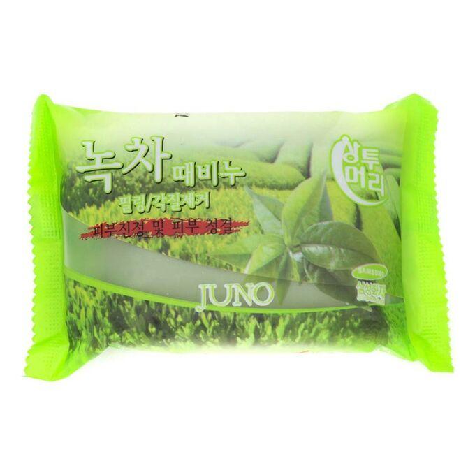 Мыло Juno Green Tea с экстрактом Зеленого чая 150 гр., флоу-пак