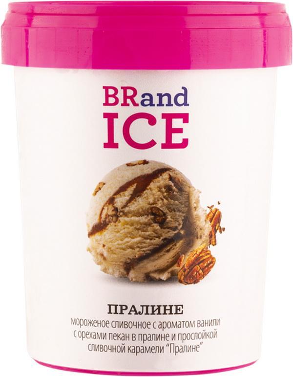 Мороженое сливочное BRandICe Пралине 600 гр., ведро