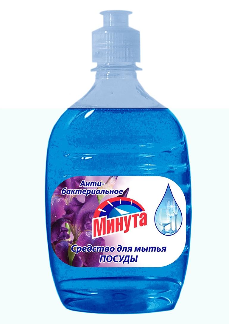 Средство для мытья посуды Минутка антибактериальное 500 мл., ПЭТ