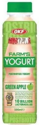 Йогурт Farms Yougurt Green Apple, 500 мл., ПЭТ