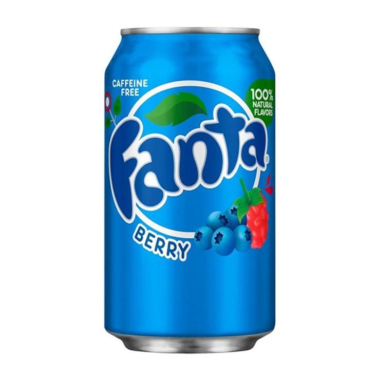 Напиток газированный Fanta ягоды США 355 мл., ж/б