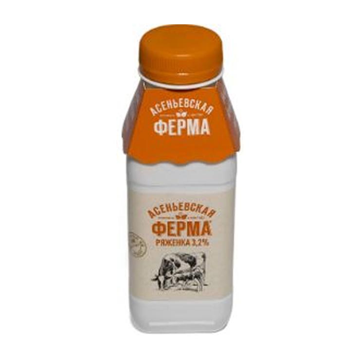 Ряженка Асеньевская ферма 3,2% 330 мл., ПЭТ