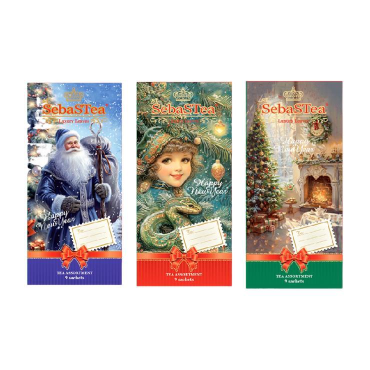 Чай Sebastea New Year Message Vol. № 2 ассорти 9 пакетиков 13,5 гр., картон