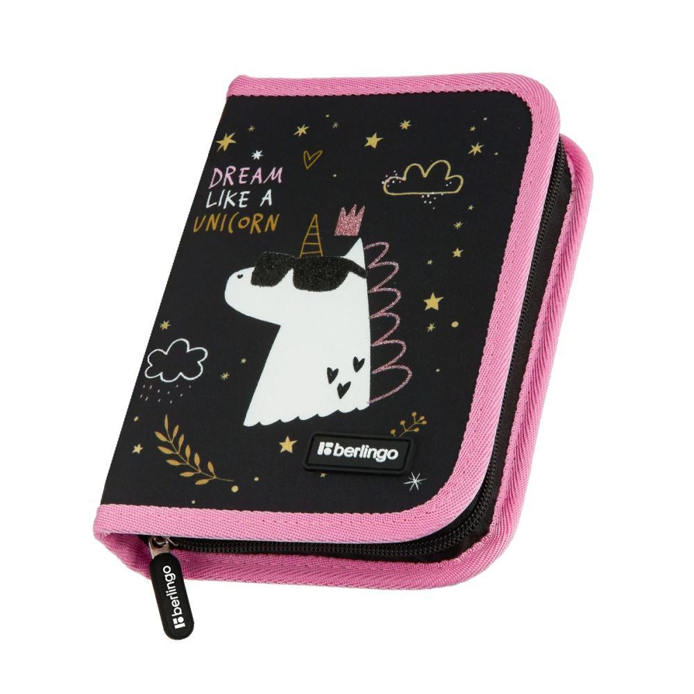 Пенал Berlingo Dream Like A Unicorn 200х140х40 1 отделение дополнительная откидная секция полиэстер, пакет