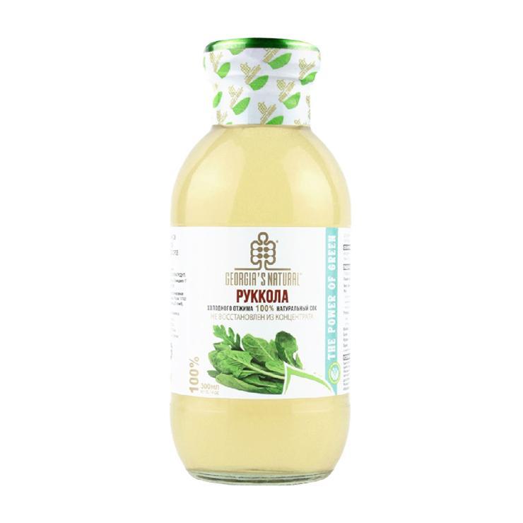 Сок GEORGIA'S NATURAL Organic руккола холодного отжима 330 мл., стекло