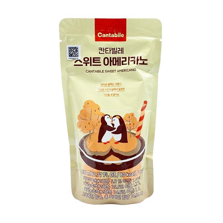 Напиток кофейный Cantabile американо ванильный холодный 230 мл., дой-пак