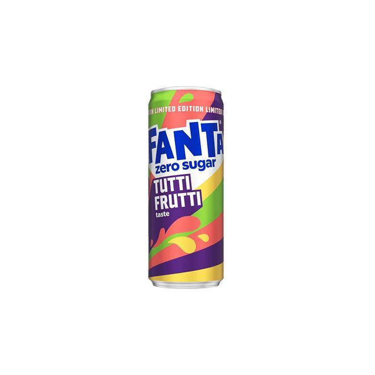 Напиток газированный Fanta тутти фрутти зеро 250 мл., ж/б