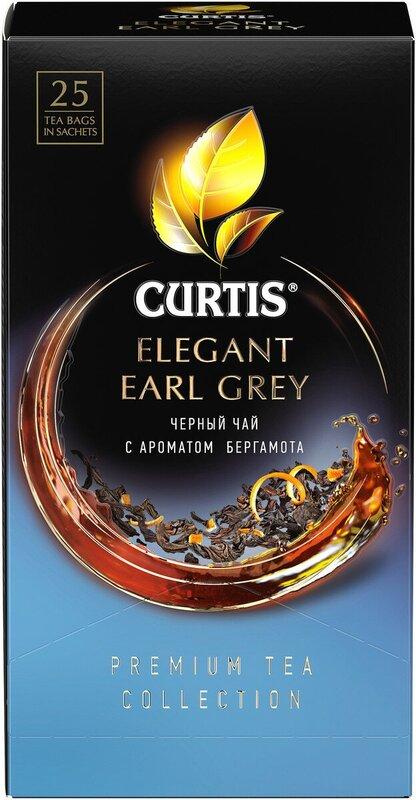 Чай Curtis Elegant Earl Grey черный 25 пакетиков 42,5 гр., картон