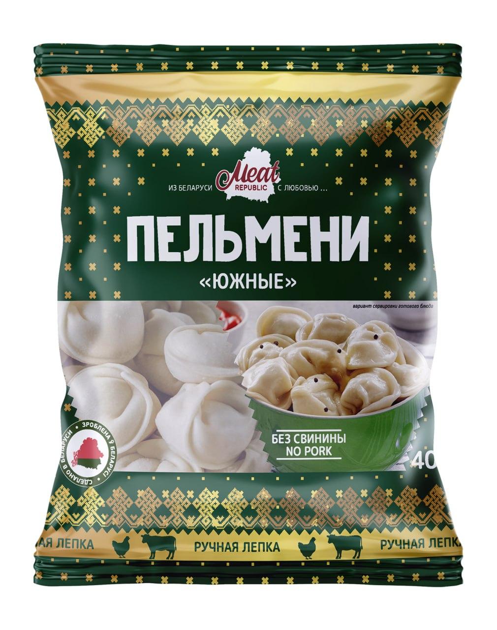 Пельмени Meat Republic Южные говядина курица, 400 гр., флоу-пак