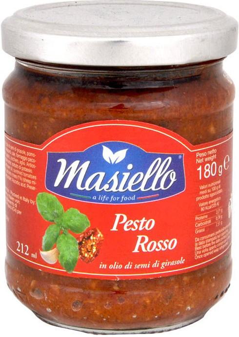 Соус Masiello Rosso Песто, 180 гр., стекло