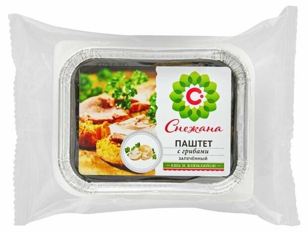 Паштет Снежана мясной с грибами запеченный 200 гр., лоток