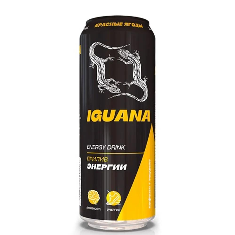 Напиток энергетический IGUANA красные ягоды 450 мл., ж/б
