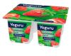 Йогурт клубника 2,5% 4 стаканчика по 125 гр., Yoguru, 125 гр, ПЭТ