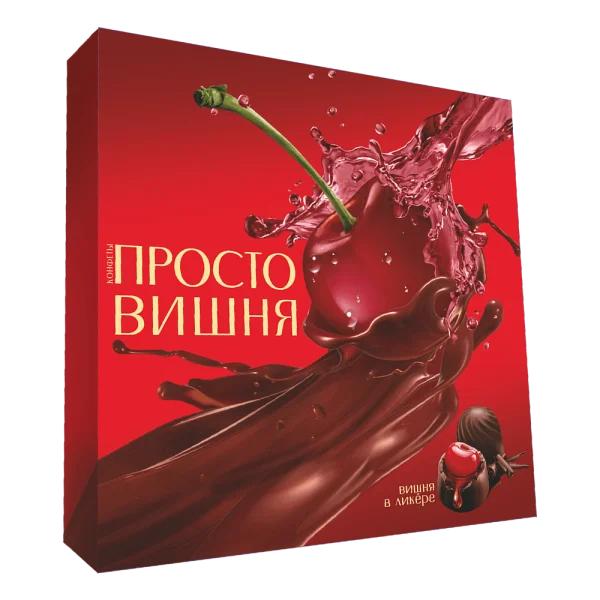 Набор конфет Акконд Просто вишня, 190 гр.картон