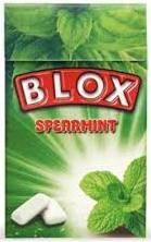 Жевательная резинка Blox Spearmint мята 23 гр., картон