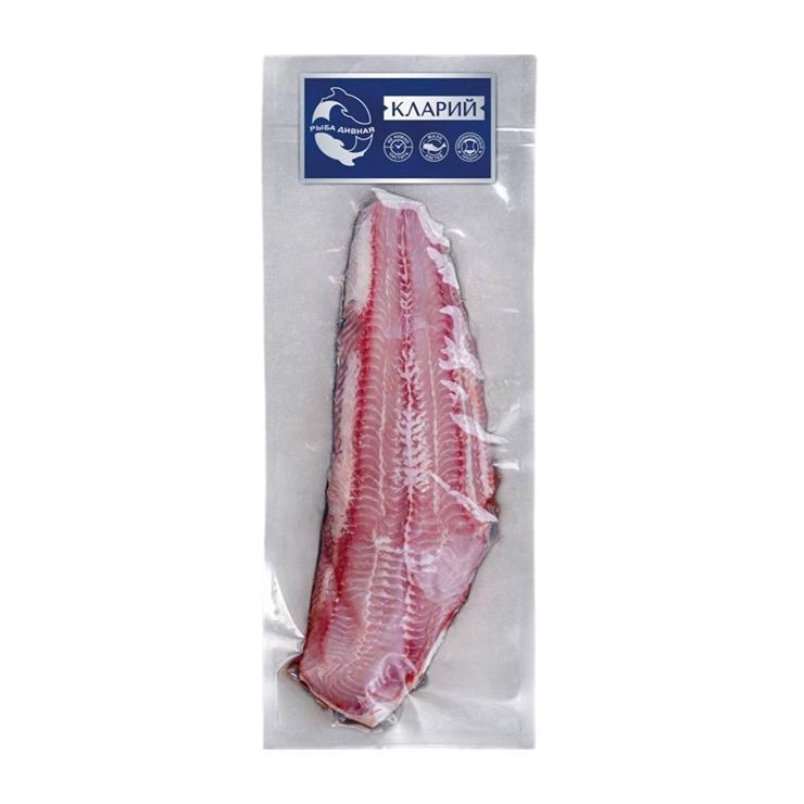 Филе клариевого сома Рыба дивная с кожей охлажденное 480 гр., пакет