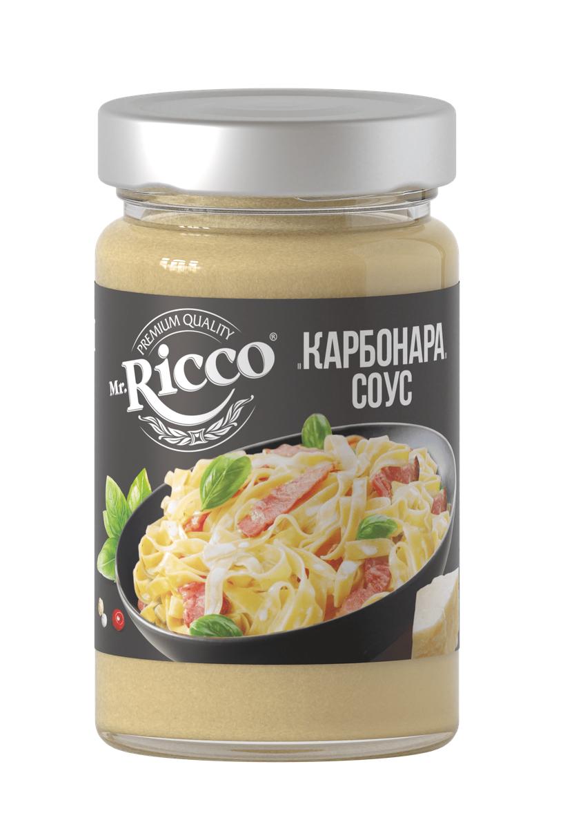 Соус Mr.Ricco Карбонара 305 гр., стекло