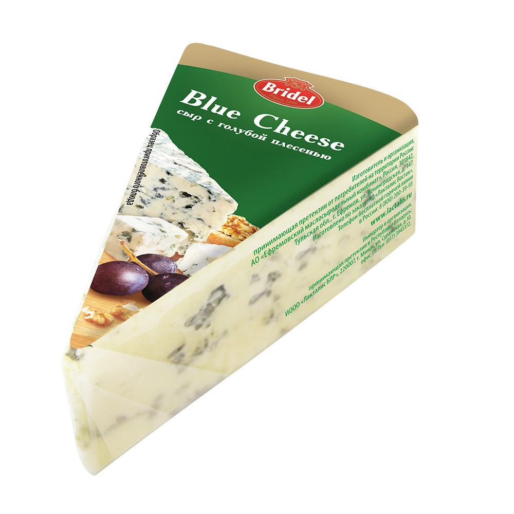 Сыр Bridel  Blue Cheese с голубой плесенью 51%, 100 гр., в/у
