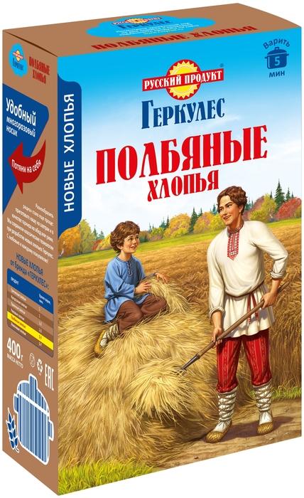 Крупа Русский Продукт хлопья из полбы, 400 гр., картон