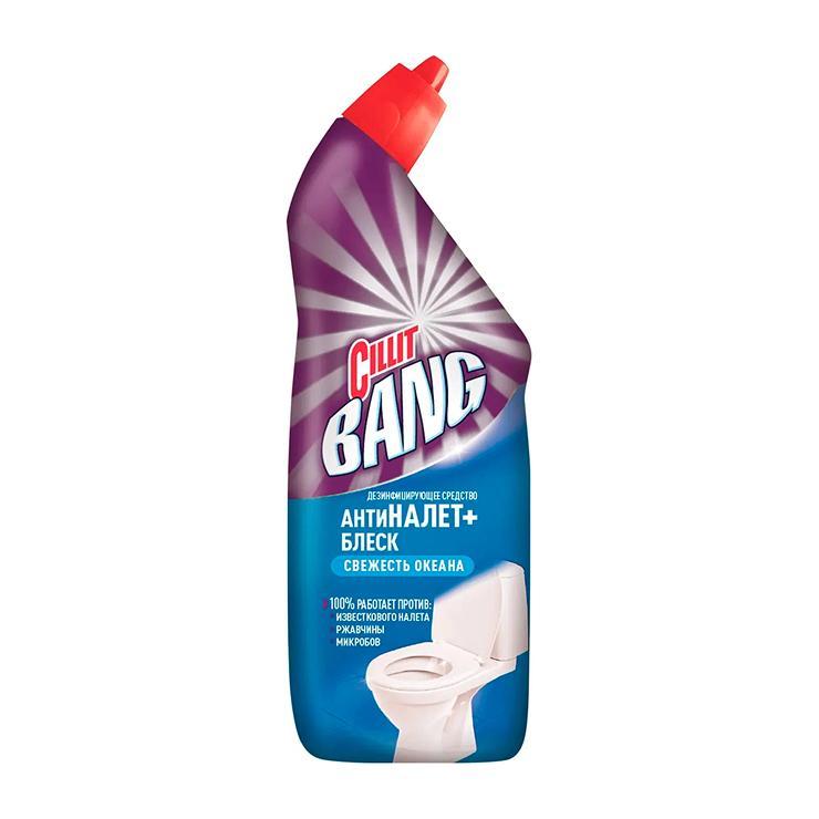 Гель для туалета Cillit Bang антиналет и блеск свежесть океана 750 мл., ПЭТ