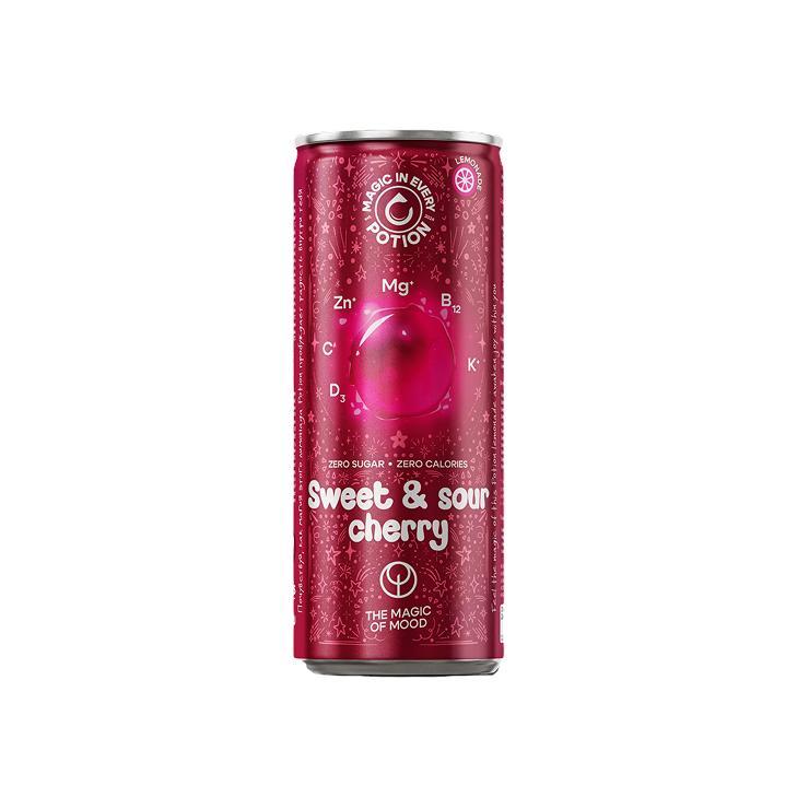 Напиток газированный Potion Super Lemonade вишня черешня 330 мл., ж/б