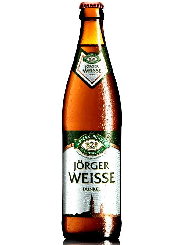 Пиво, светлое, пшеничное, 5,1 % Grieskirchner Jorger Weisse Hefetrub, 500 мл., стекло