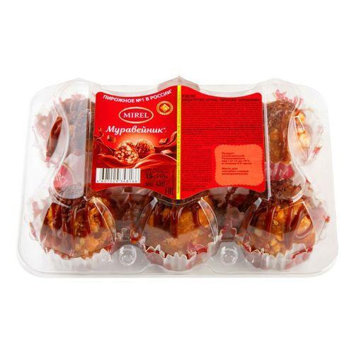Пирожные Mirel Муравейник 340 гр., ПЭТ