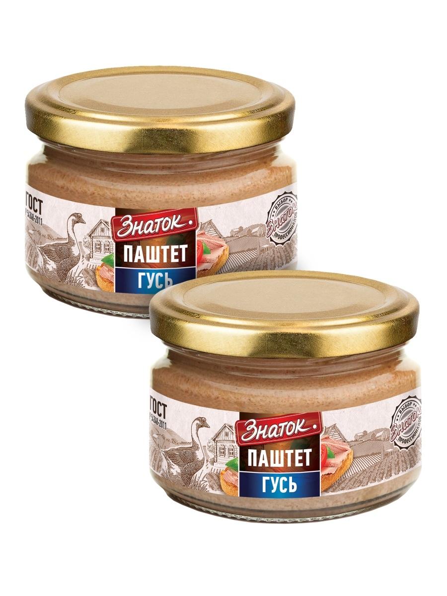 Паштет Знаток печеночный гусь ГОСТ, 200 гр., стекло