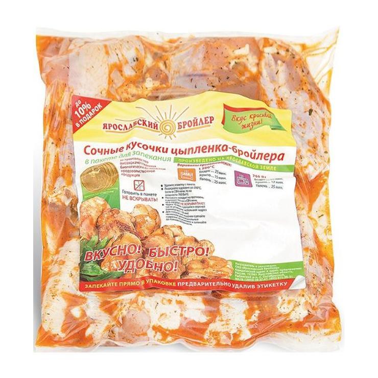 Крылья Ярославский бройлер маринованные в томатно - пряном остром соусе з/м 630 гр., вакуум