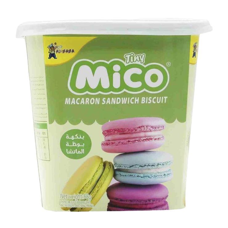Печенье Tiny Mico Mini Macaron Sandwich Ice Cream Matcha со вкусом матча и мороженого 44 гр., пластиковая упаковка