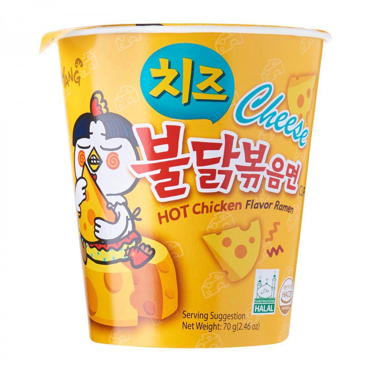 Лапша быстрого приготовления Samyang Hot Chicken Ramen Cheese 70 гр., картон