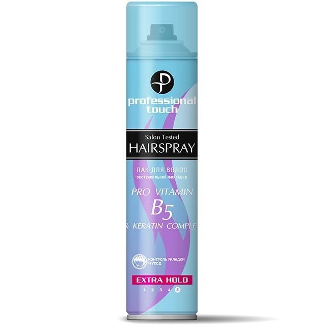 Лак для волос Professional Touch B5 & Keratin complex 265 мл., баллон