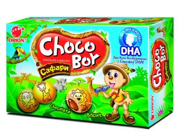 Печенье Orion Choco Boy Safari Banana, 42 гр., картонная коробка