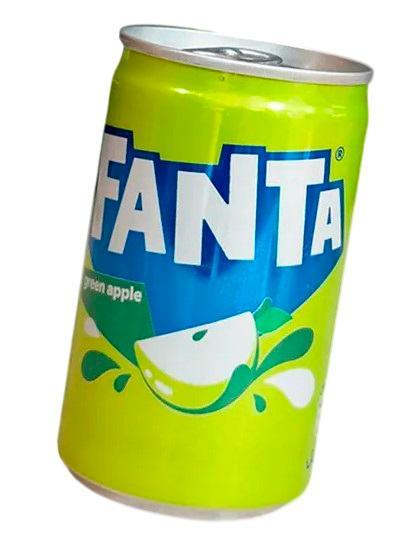 Напиток газированный Fanta зеленое яблоко 150 мл., ж/б