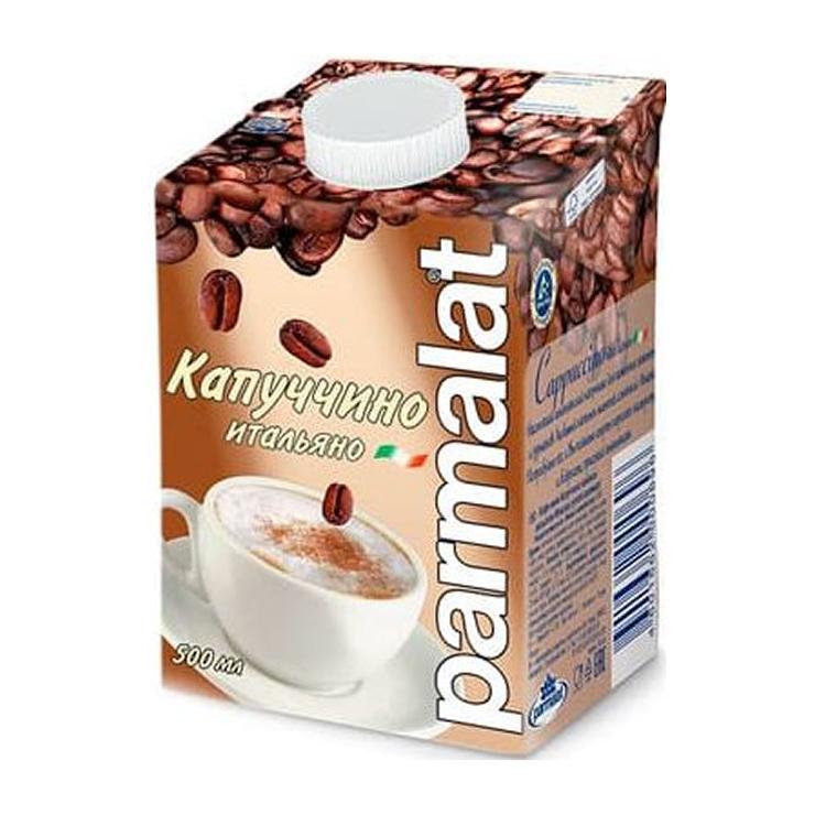 Коктейль молочный Parmalat капуччино итальяно ультрапастеризованный 1,5% 500 мл., тетра-пак