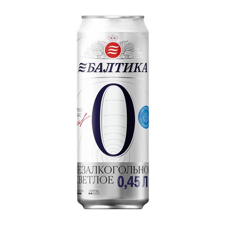 Пиво безалкогольное Балтика №0 450 мл., ж/б