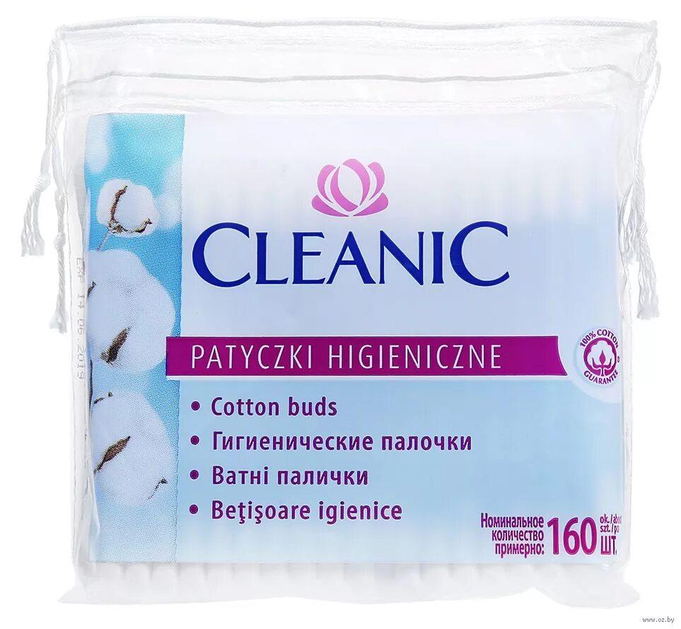 Ватные палочки CLEANIC 160 шт., флоу-пак