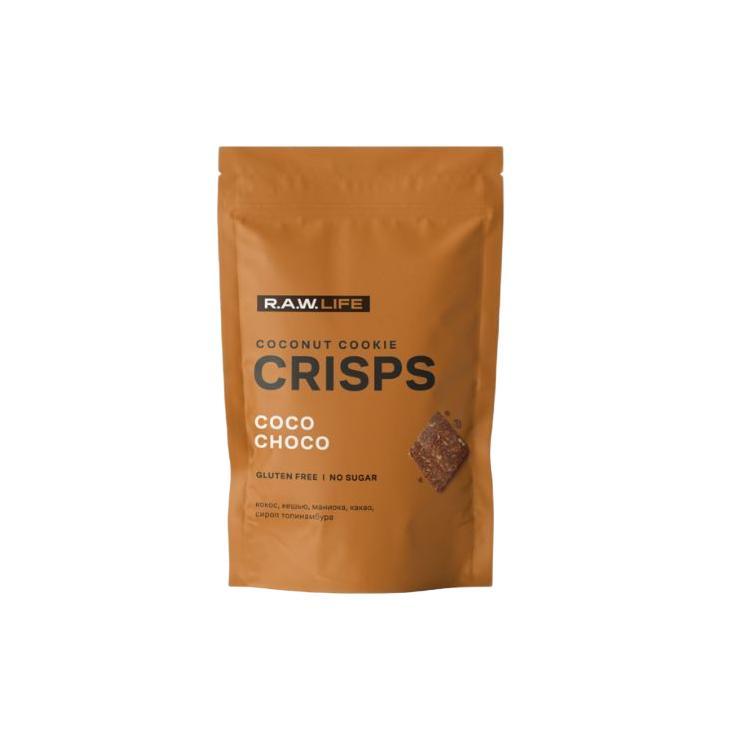 Печенье R.A.W. Life crisps кокос шоколад 35 гр., дой-пак
