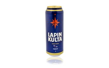 Пиво светлое пастеризованное фильтрованное 4,5%,  Lapin Kulta, 450 мл., ж/б