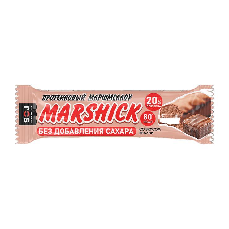 Батончик протеиновый SOJ marshick брауни 30 гр., флоу-пак