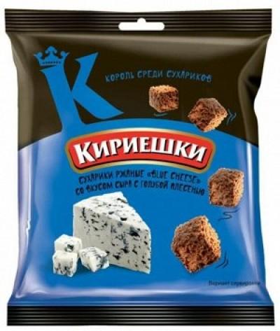 Сухарики Кириешки blue cheese 40 гр., флоу-пак