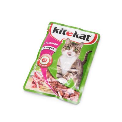 Корм для кошек Kitekat ягненок в соусе 85 гр., пауч
