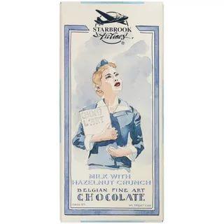 Шоколад Бельгийский молочный с дробленным печеньем, Starbrook Airlines, 100 гр., картон