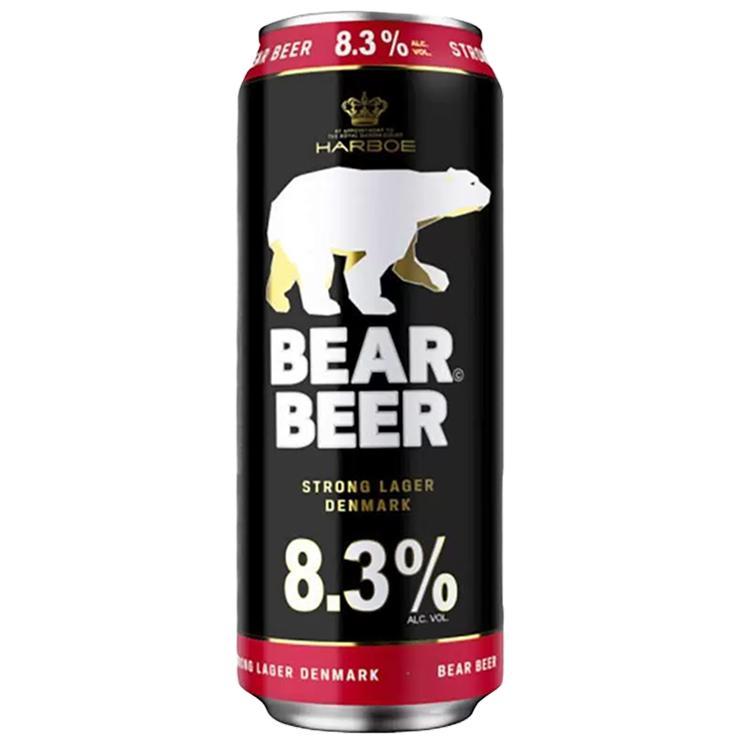 Пиво Bear Beer Strong lager светлое пастеризованное фильтрованное 7,5% 450 мл., ж/б
