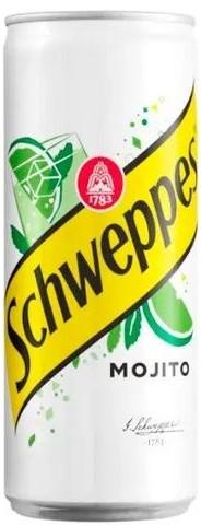 Напиток Schweppes The Original Mojito безалкогольный газированный Польша 330 мл., ж/б