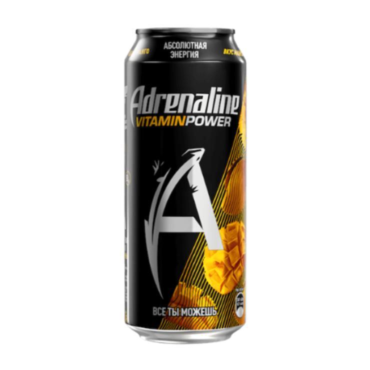 Напиток энергетический Adrenaline Rush Game Fuel манго 450 мл., ж/б