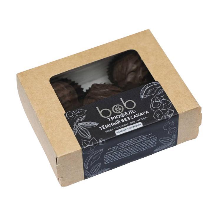 Трюфель Bob темный без сахара низкоуглеводный 105 гр., картон