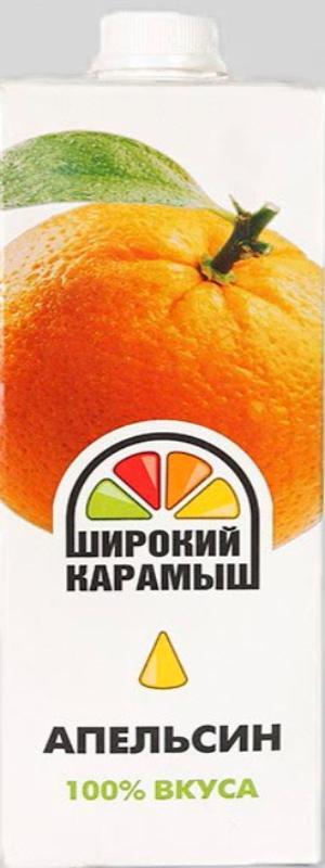 Сок Широкий Карамыш апельсин, 1 л., тетра-пак